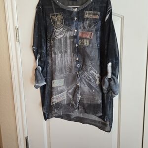 Bella Amore Denim Blue Top